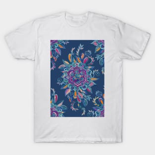 Deep Summer - Watercolor Floral Medallion T-Shirt